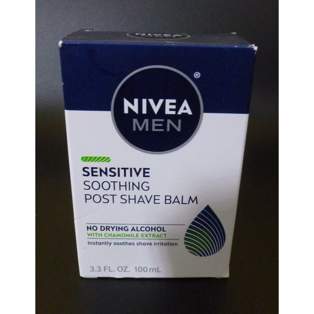 NIVEA Men Post Shave Balm Sensitive Chamomile Vitamin E 3.3 fl oz (100 ml) New